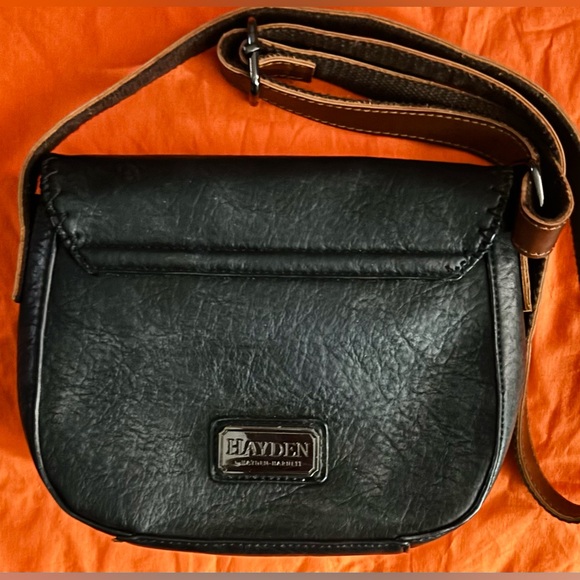 Hayden Harnett Alissa Black Crossbody/Shoulder Bag - Picture 9 of 15